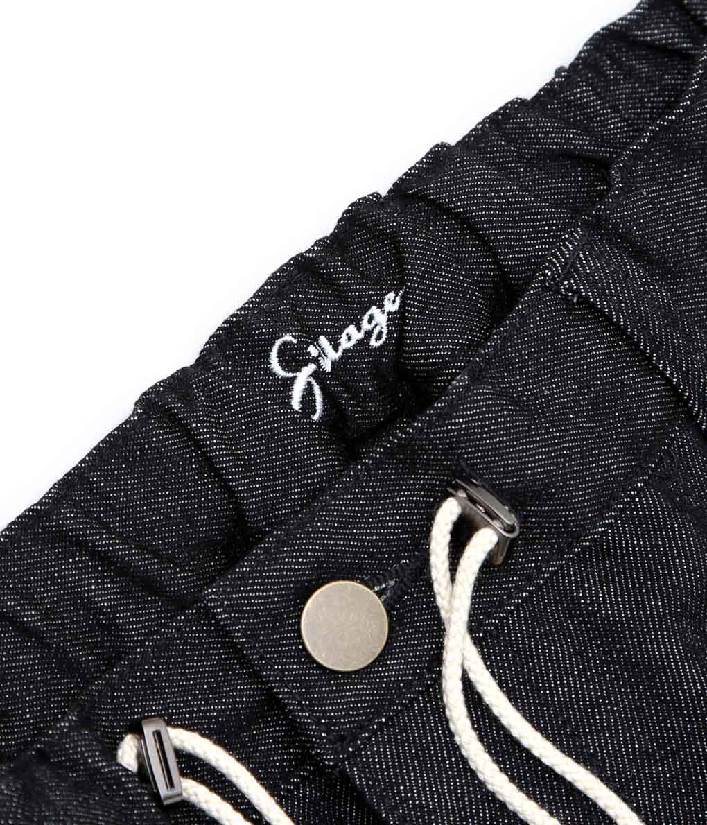 SILLAGE ''PANTALON CINQ POCHES'' (BLACK DENIM ONE WASH)