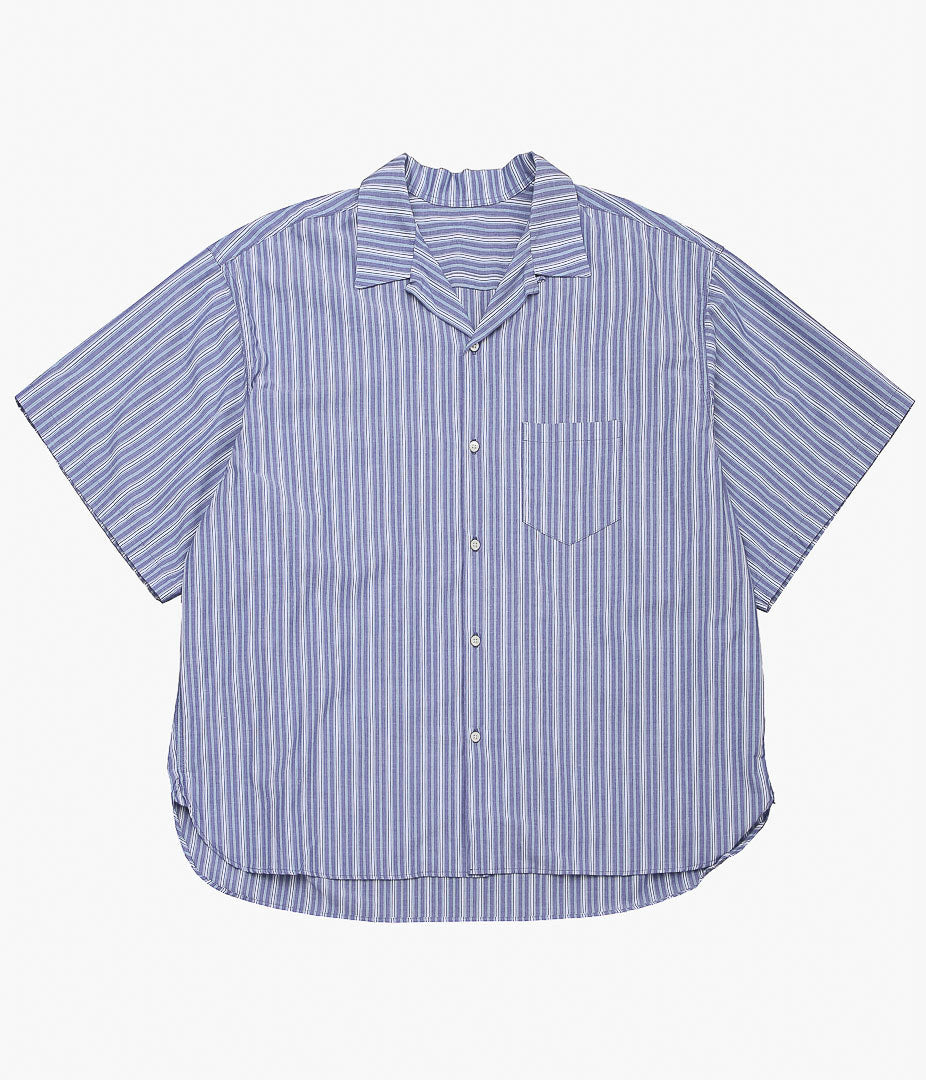 SILLAGE ''RE-ENGINEERED OVERSHIRT SHORT SLEEVE'' (DEADSTOCK BLUE STRIPE)