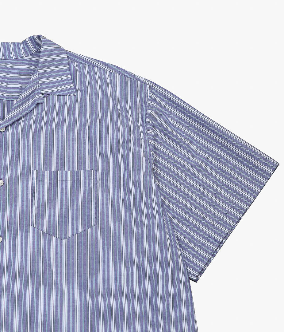 SILLAGE ''RE-ENGINEERED OVERSHIRT SHORT SLEEVE'' (DEADSTOCK BLUE STRIPE)