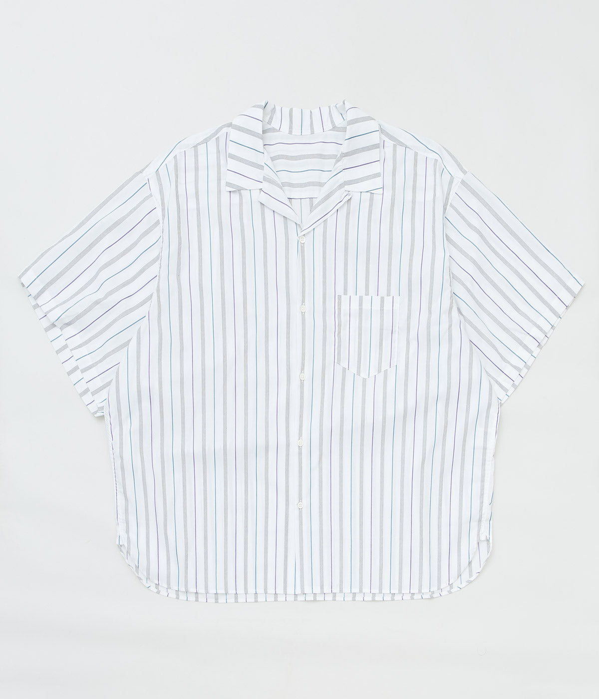 SILLAGE ''RE-ENGINEERED OVERSHIRT SHORT SLEEVE'' (DEADSTOCK WHITE STRIPE)