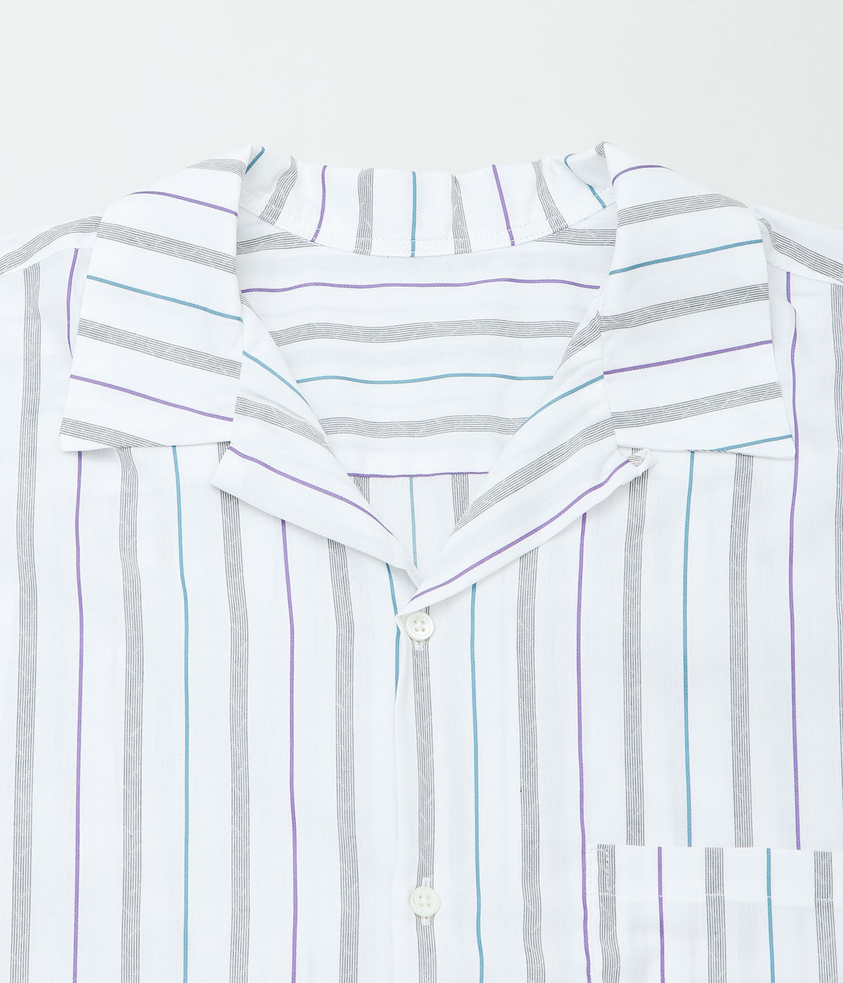 SILLAGE ''RE-ENGINEERED OVERSHIRT SHORT SLEEVE'' (DEADSTOCK WHITE STRIPE)