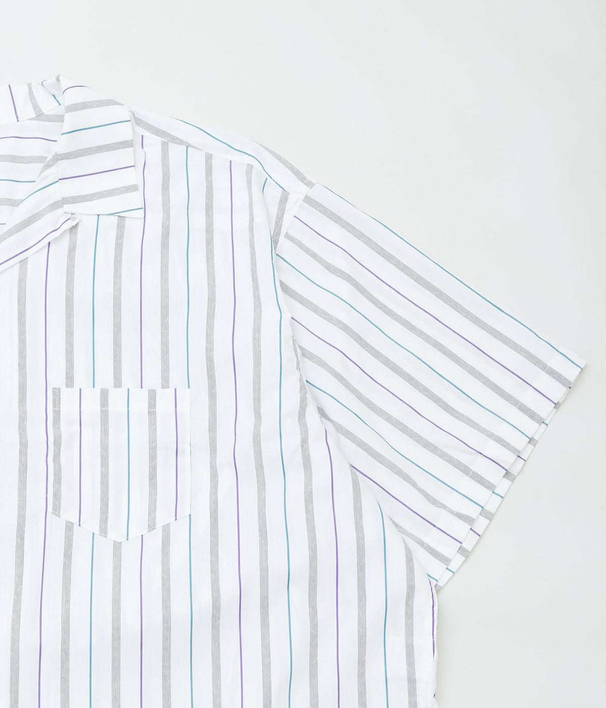 SILLAGE ''RE-ENGINEERED OVERSHIRT SHORT SLEEVE'' (DEADSTOCK WHITE STRIPE)