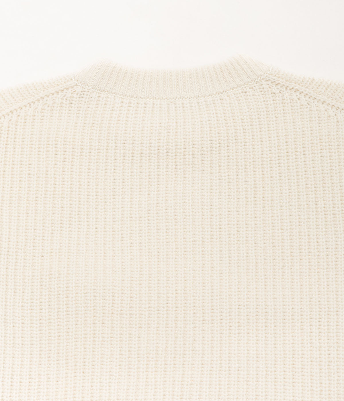 SILLAGE ''SUPER FINE WOOL RIBBED CREW'' (NATURAL)