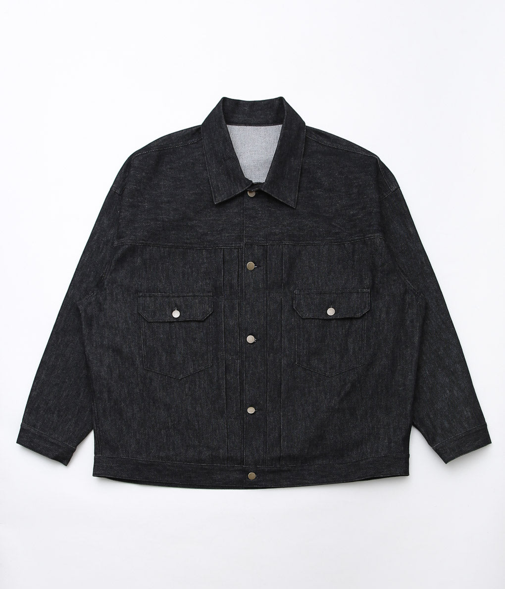 SILLAGE ''TRUCKER JACKET''(BLACK DENIM ONE WASH)