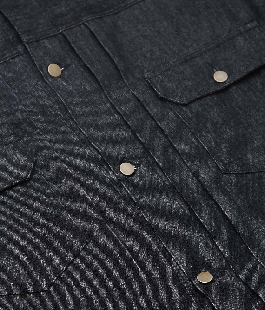 SILLAGE ''TRUCKER JACKET''(BLACK DENIM ONE WASH)