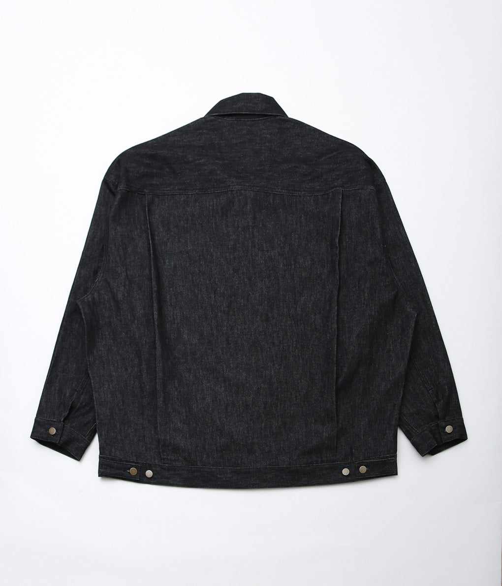 SILLAGE ''TRUCKER JACKET'' (BLACK DENIM ONE WASH)