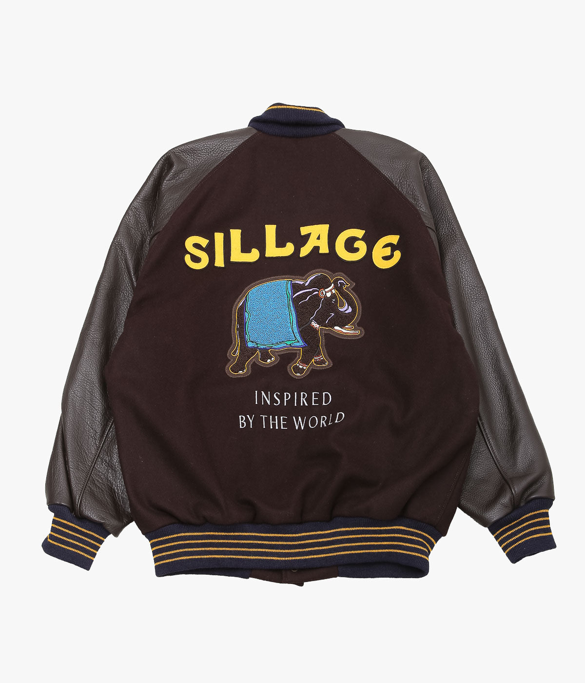 SILLAGE×SETTLEMIER'S ``VARSITY JACKET'' (BROWN)