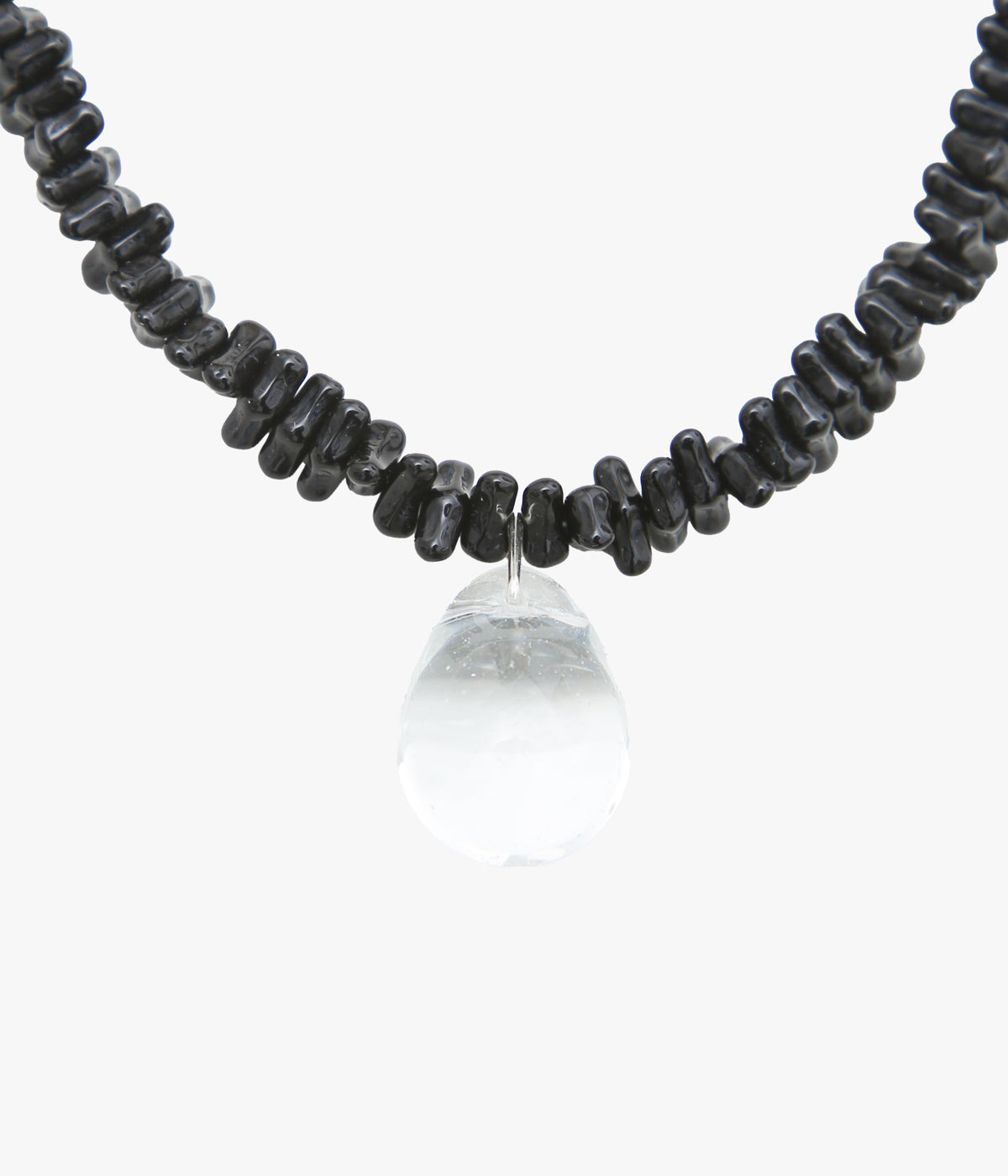 SISI JOIA ''CORAIL NECKLACE'' (BLACK / CLEAR)