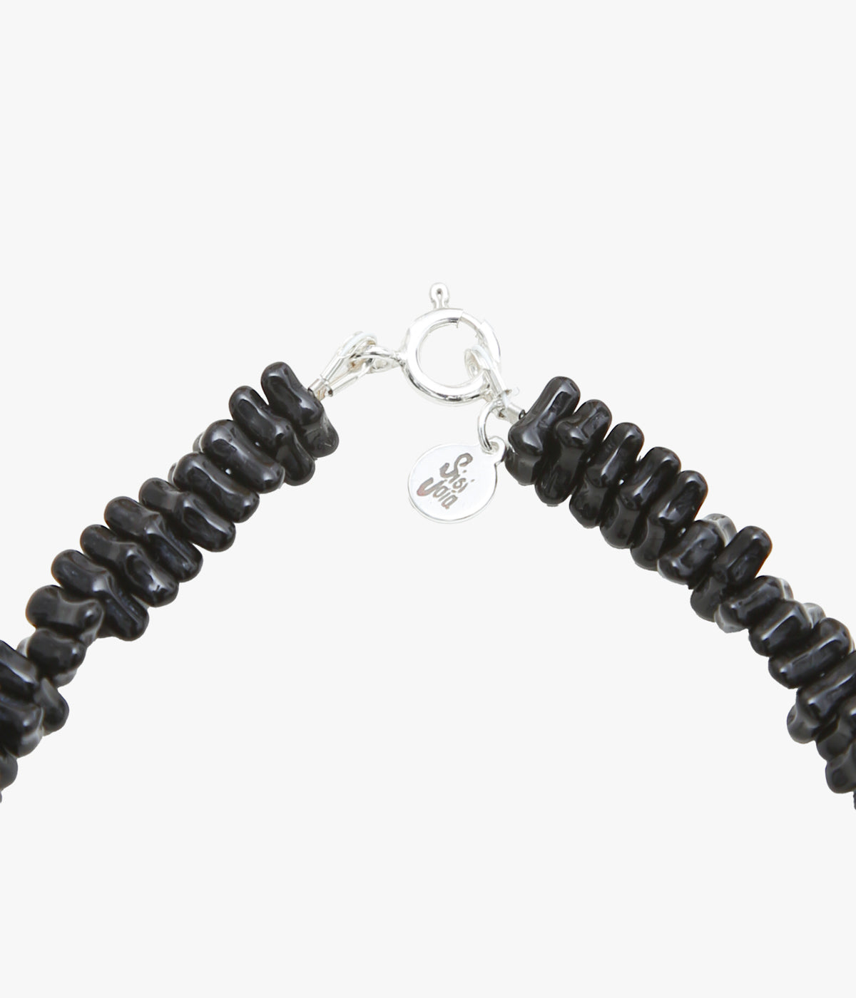 SISI JOIA ''CORAIL NECKLACE'' (BLACK / CLEAR)