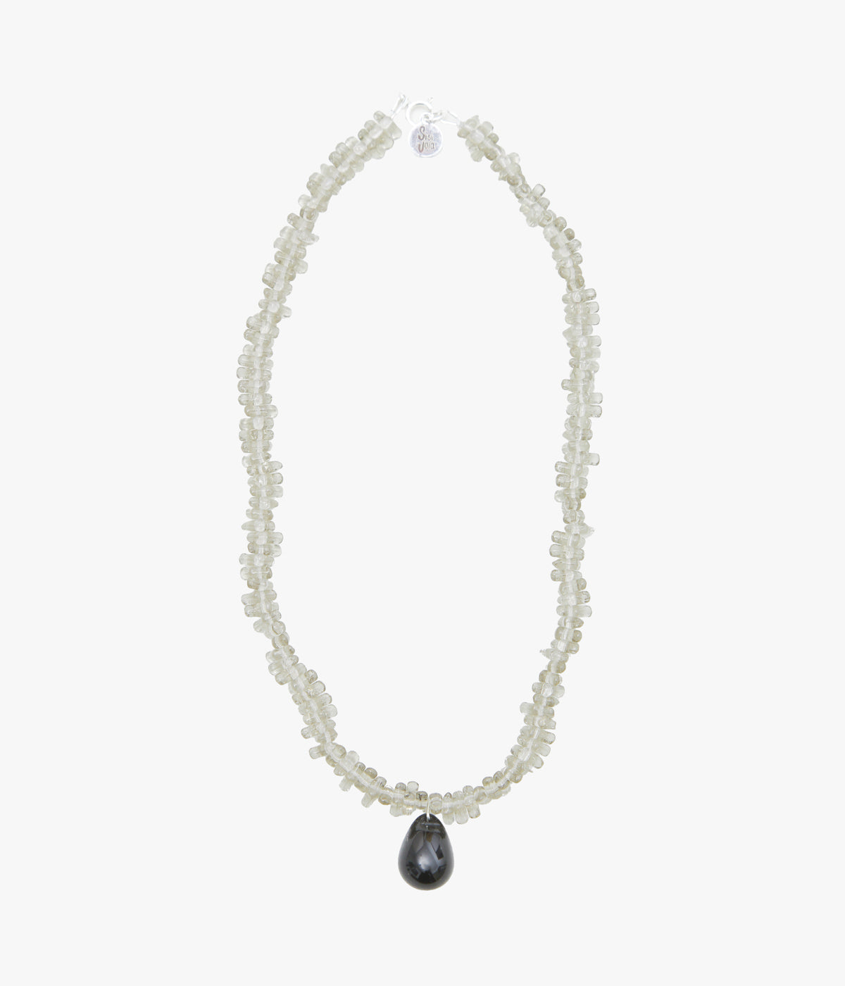 SISI JOIA ''CORAIL NECKLACE'' (GREY /BLACK)