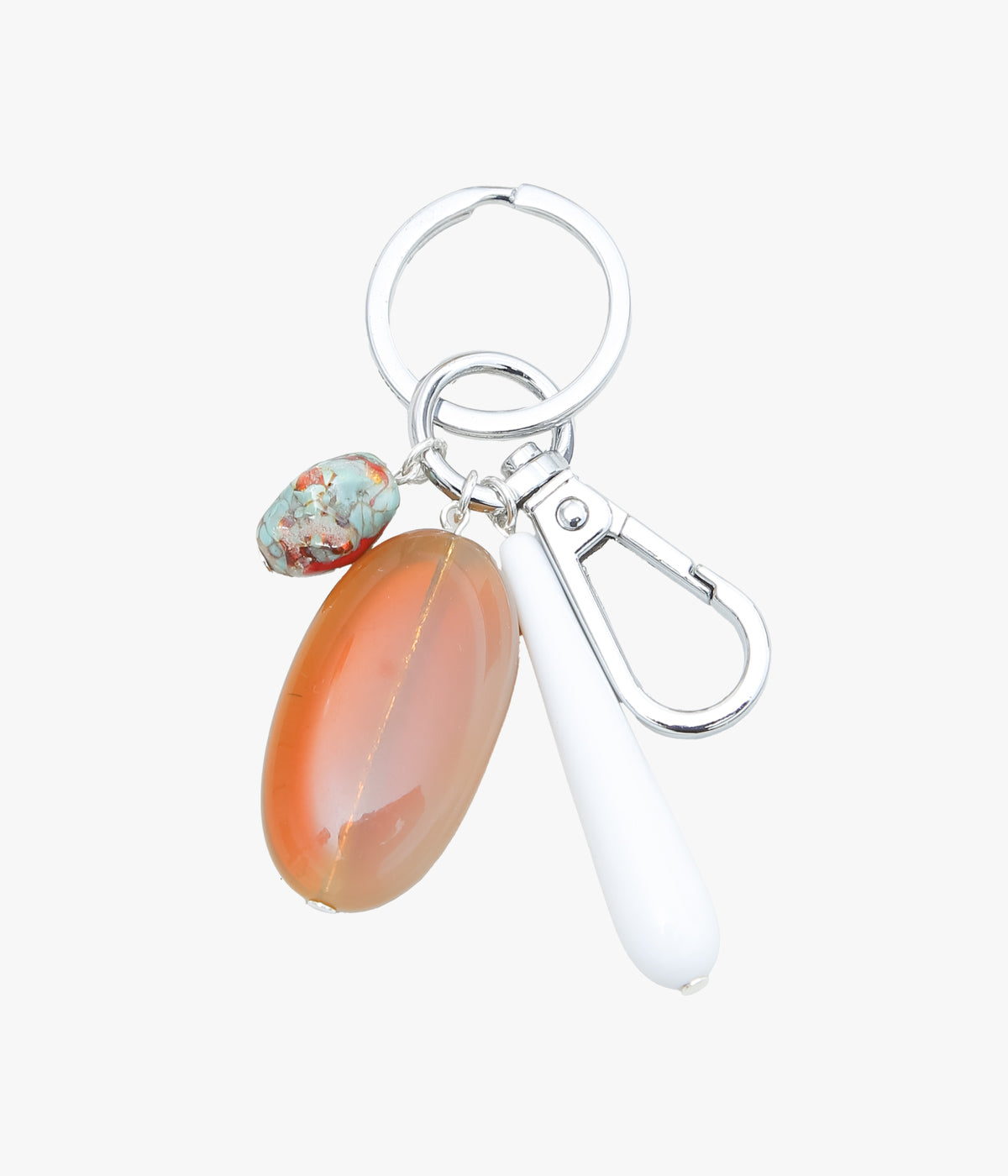 SISI JOIA ''KEYCHAIN'' (BLANC / AMBER)
