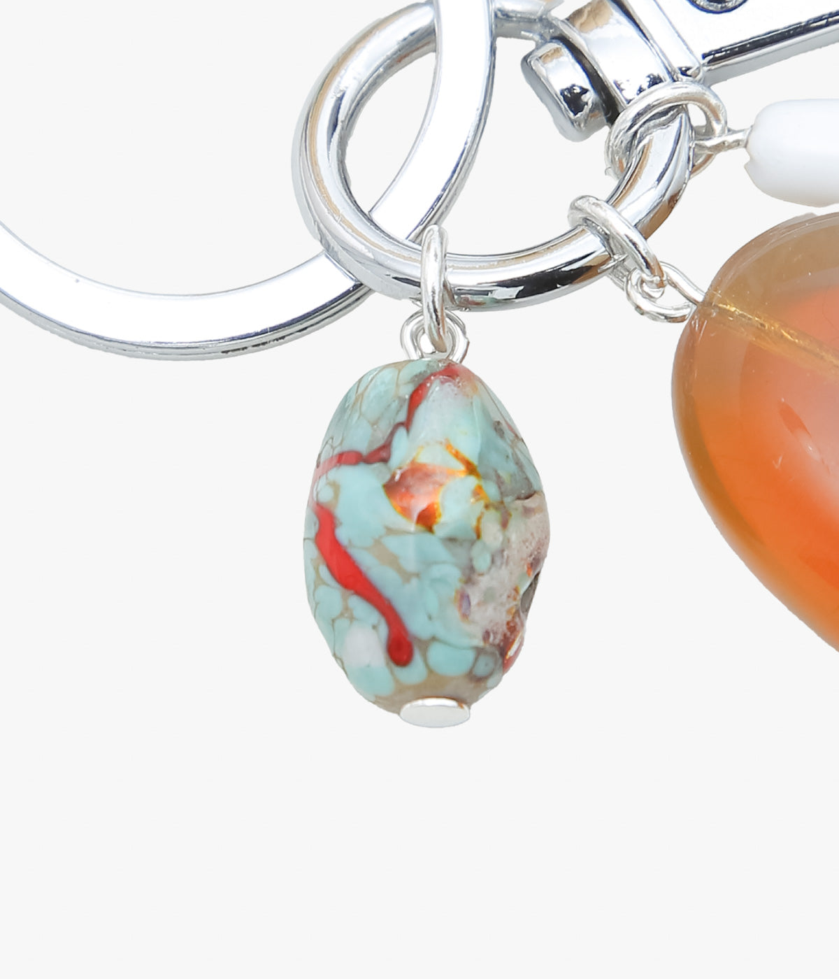 SISI JOIA ''KEYCHAIN'' (BLANC / AMBER)