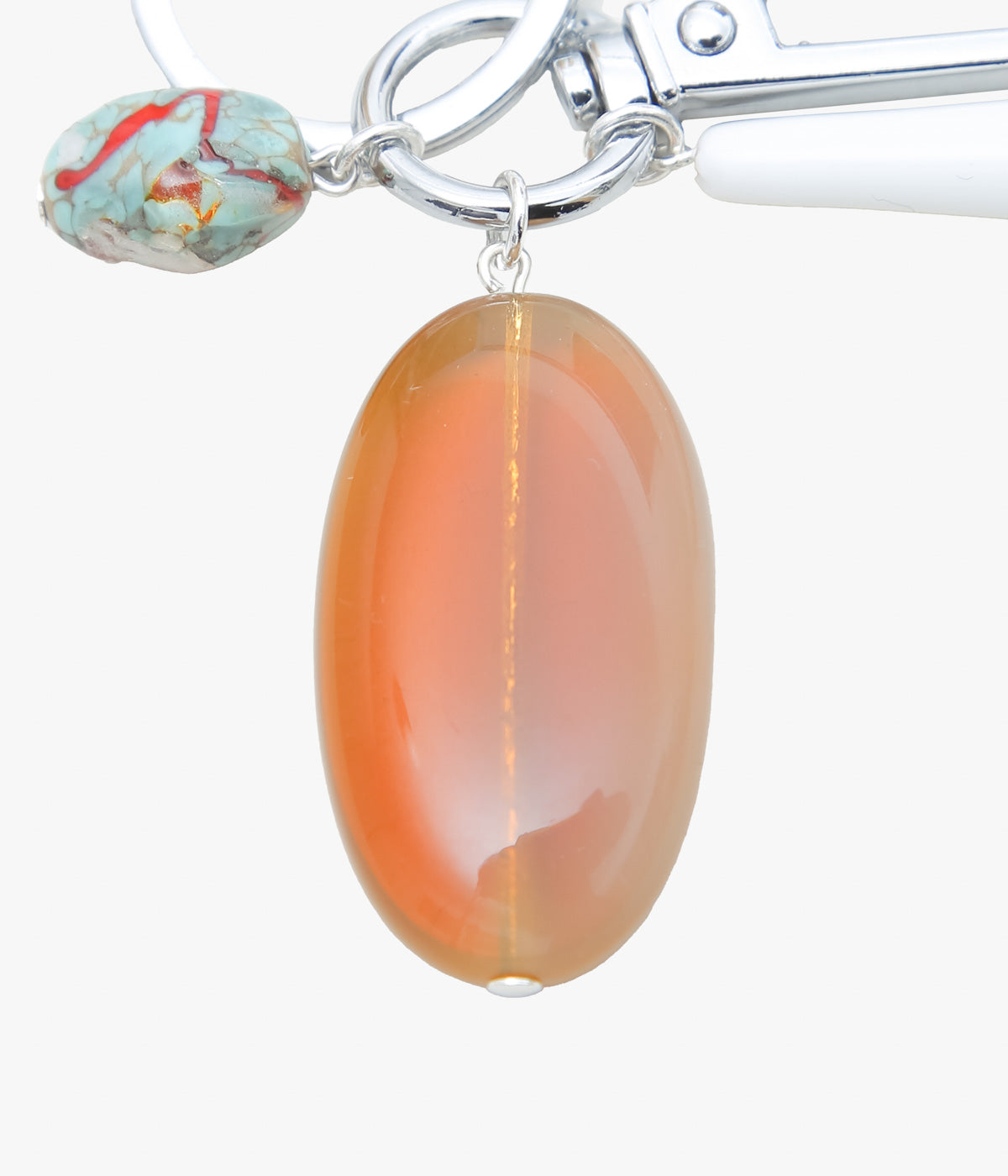 SISI JOIA ''KEYCHAIN'' (BLANC / AMBER)