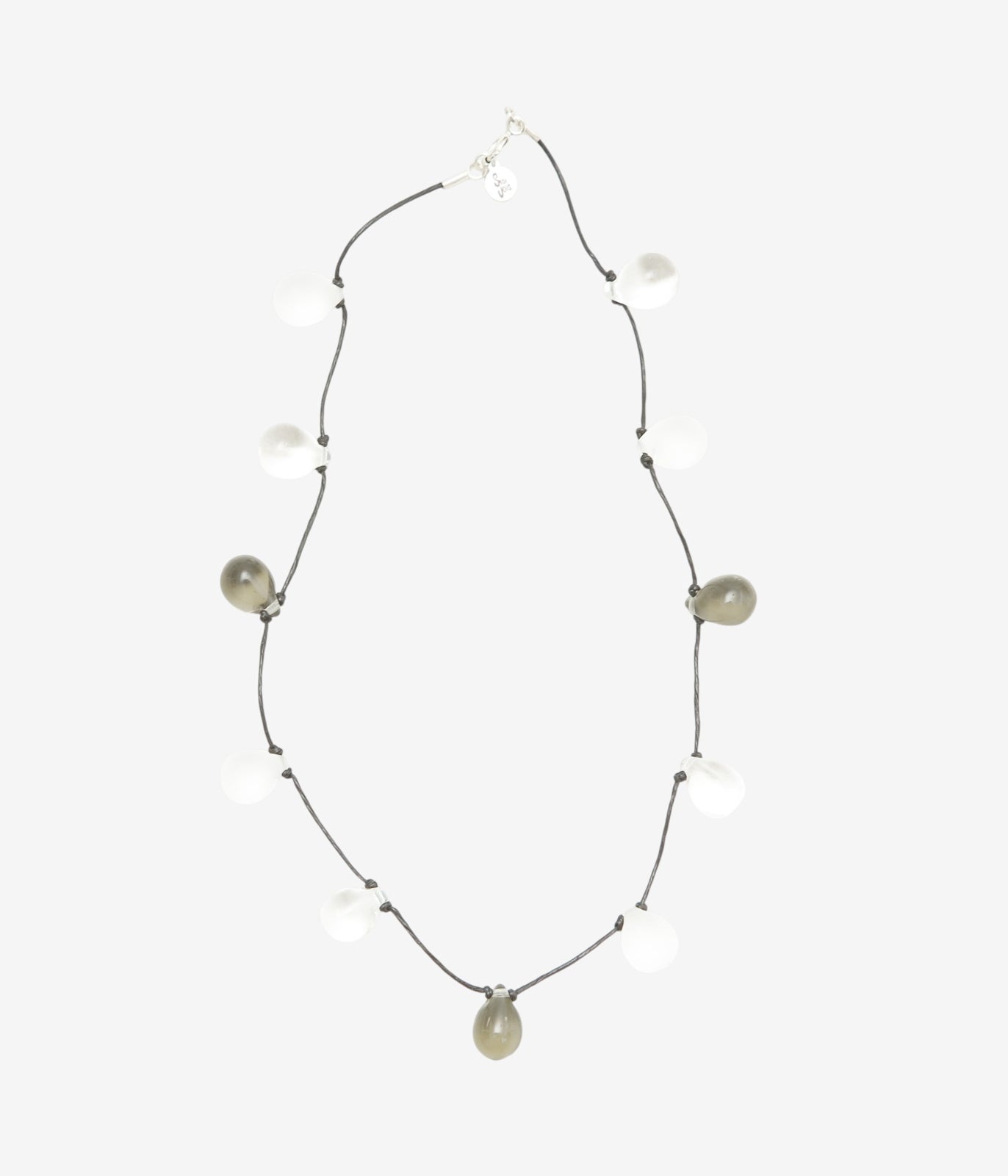 SISI JOIA 'NOUE NECKLACE' (FROST×CLEAR×BDIA / BLACK)