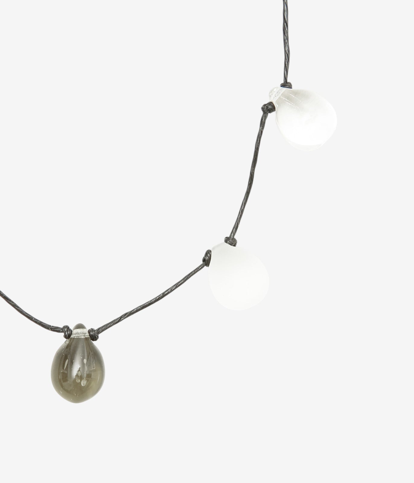 SISI JOIA 'NOUE NECKLACE' (FROST×CLEAR×BDIA / BLACK)