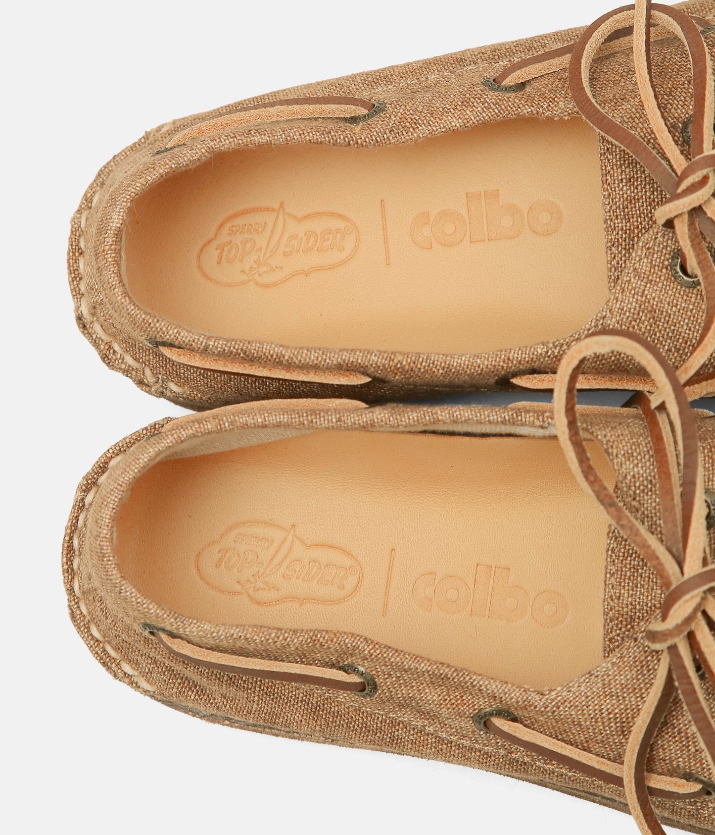 SPERRY TOPSIDER × COLBO ''2-EYE BOAT SHOES'' (WASHED LINEN)
