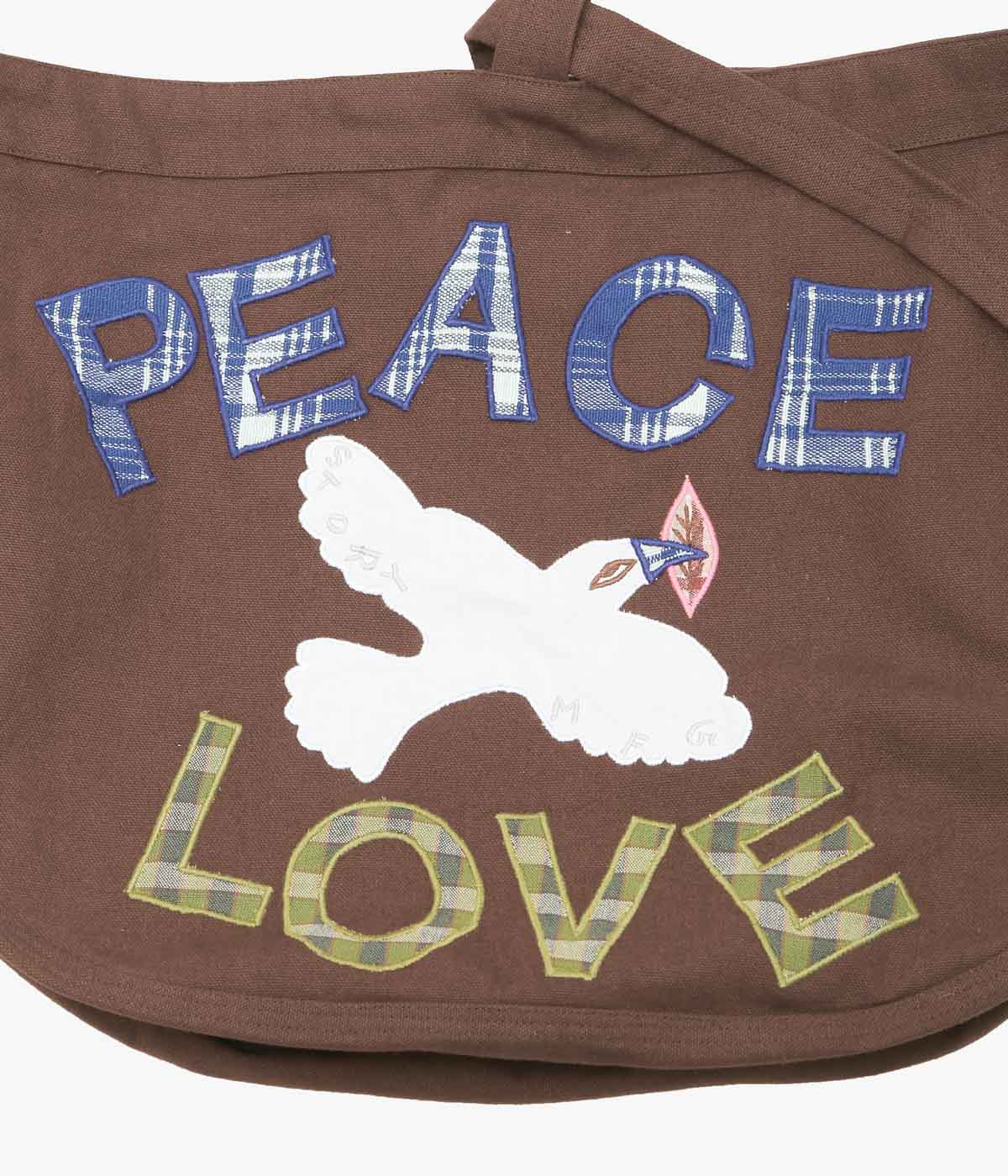 STORY MFG. ''BIG SHOP TOTE'' (PEACE AND LOVE)