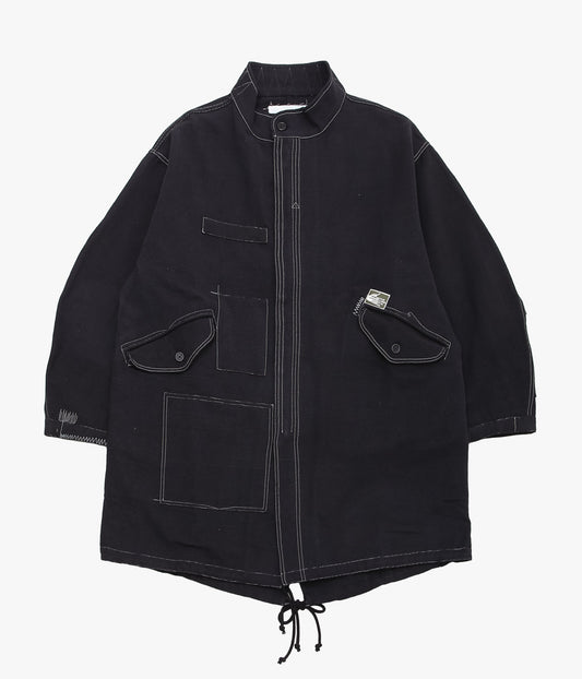 STORY MFG ''BRAMBLE PARKA'' (BLACK WONKY-WEAR)