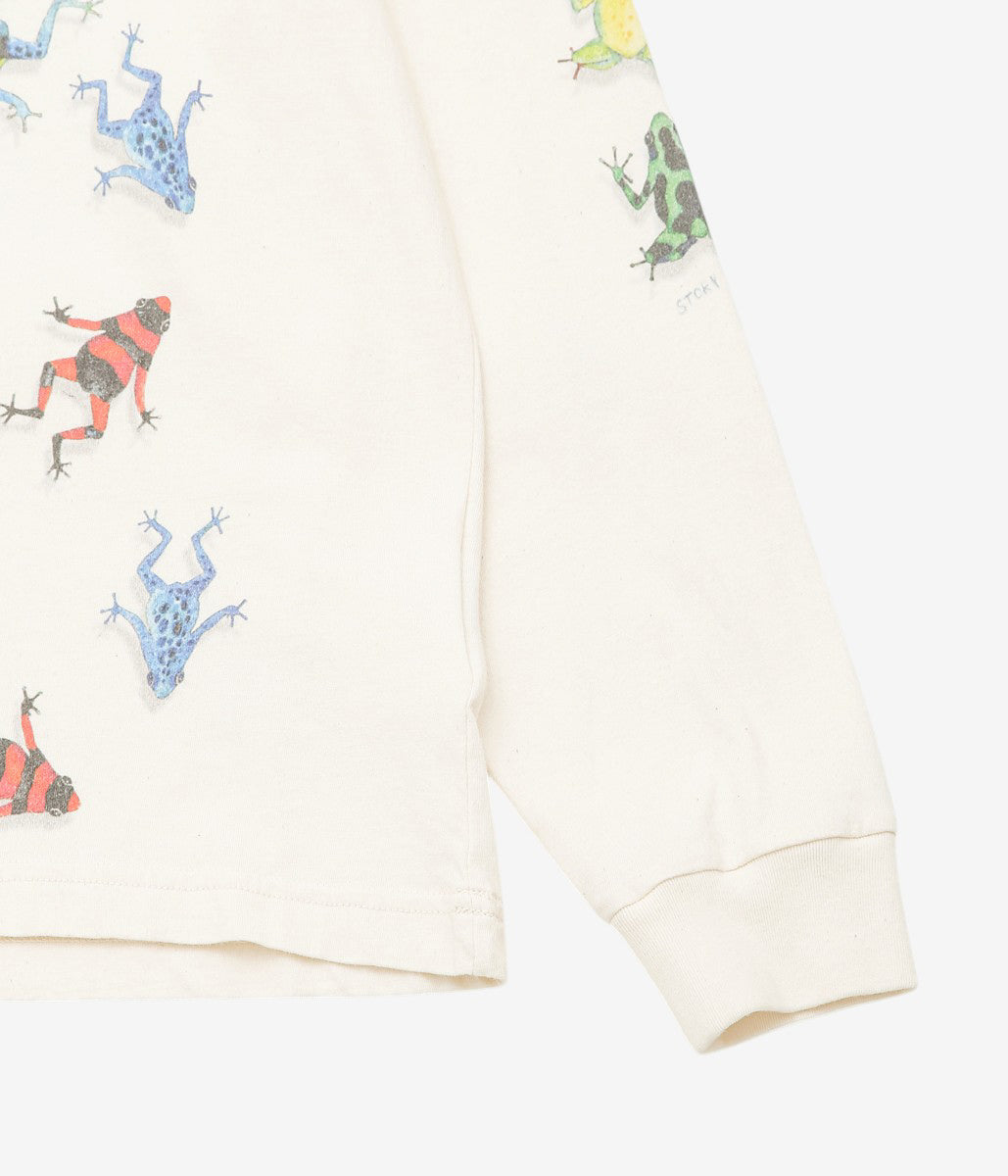 STORY MFG ''GRATEFUL TEE LS'' (ECRU FROGS)
