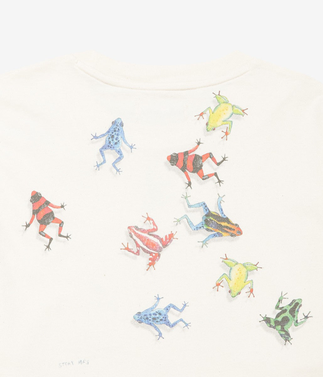 STORY MFG ''GRATEFUL TEE LS'' (ECRU FROGS)