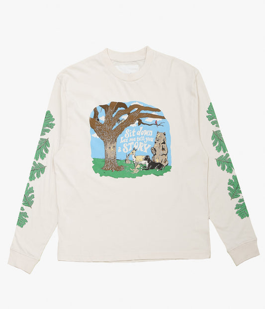 STORY MFG ``GRATEFUL TEE LS'' (ECRU TREE TALES)