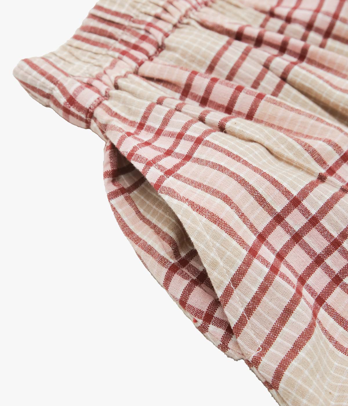 STORY MFG "JUNIPER SKIRT" (FLORA CHECK HANDLOOM)