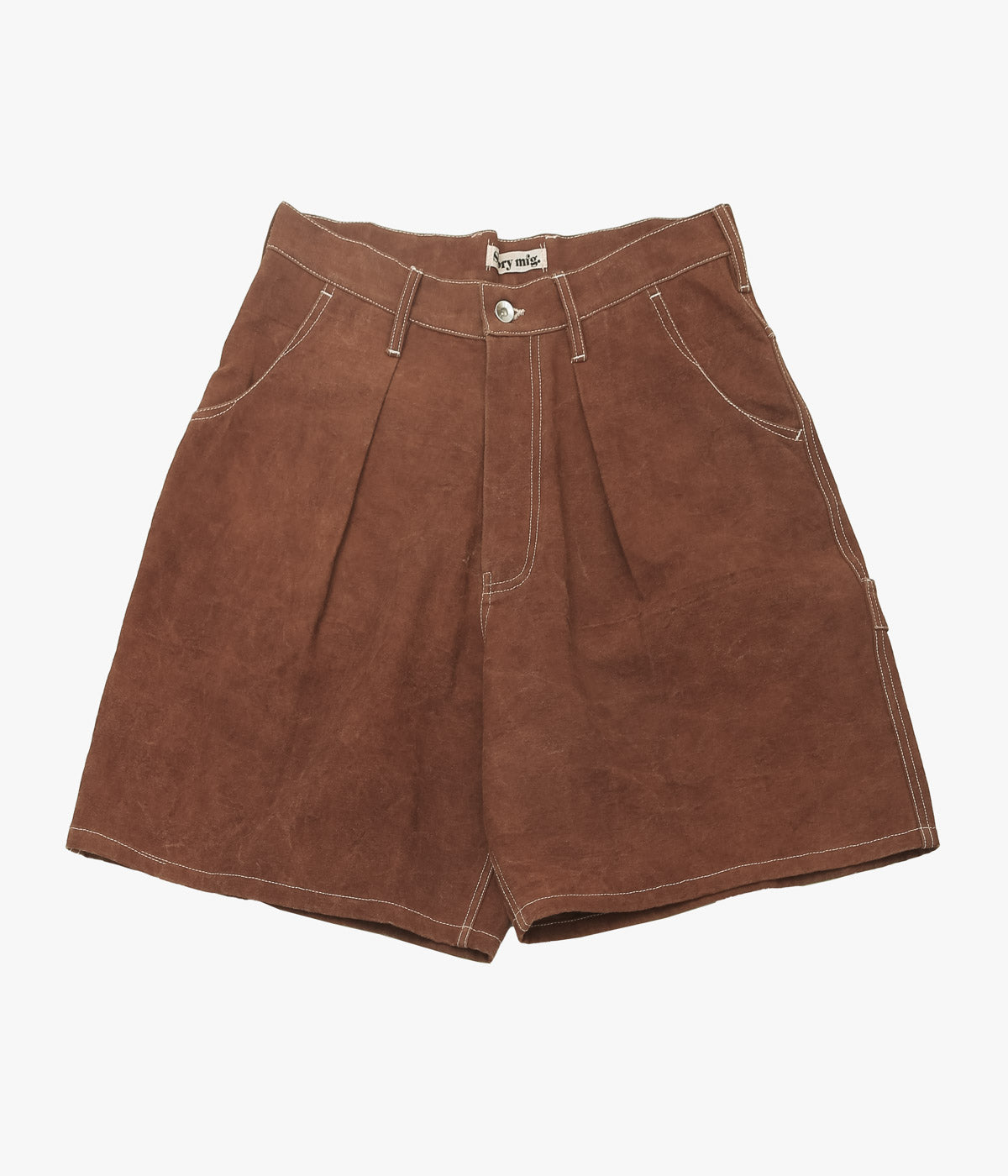 STORY MFG "LUSH CARPENTER SHORTS" (BROWN WONKY-WEAR)