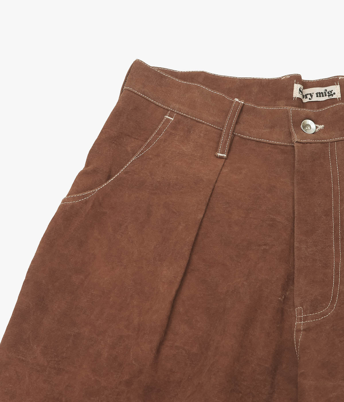 STORY MFG "LUSH CARPENTER SHORTS" (BROWN WONKY-WEAR)