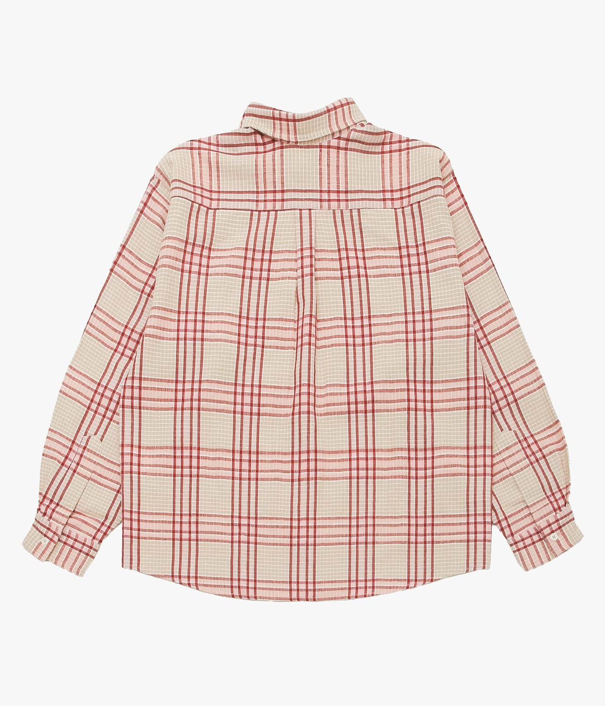 STORY MFG. ''PLANE SHIRT'' (FLORA CHECK HANDLOOM)