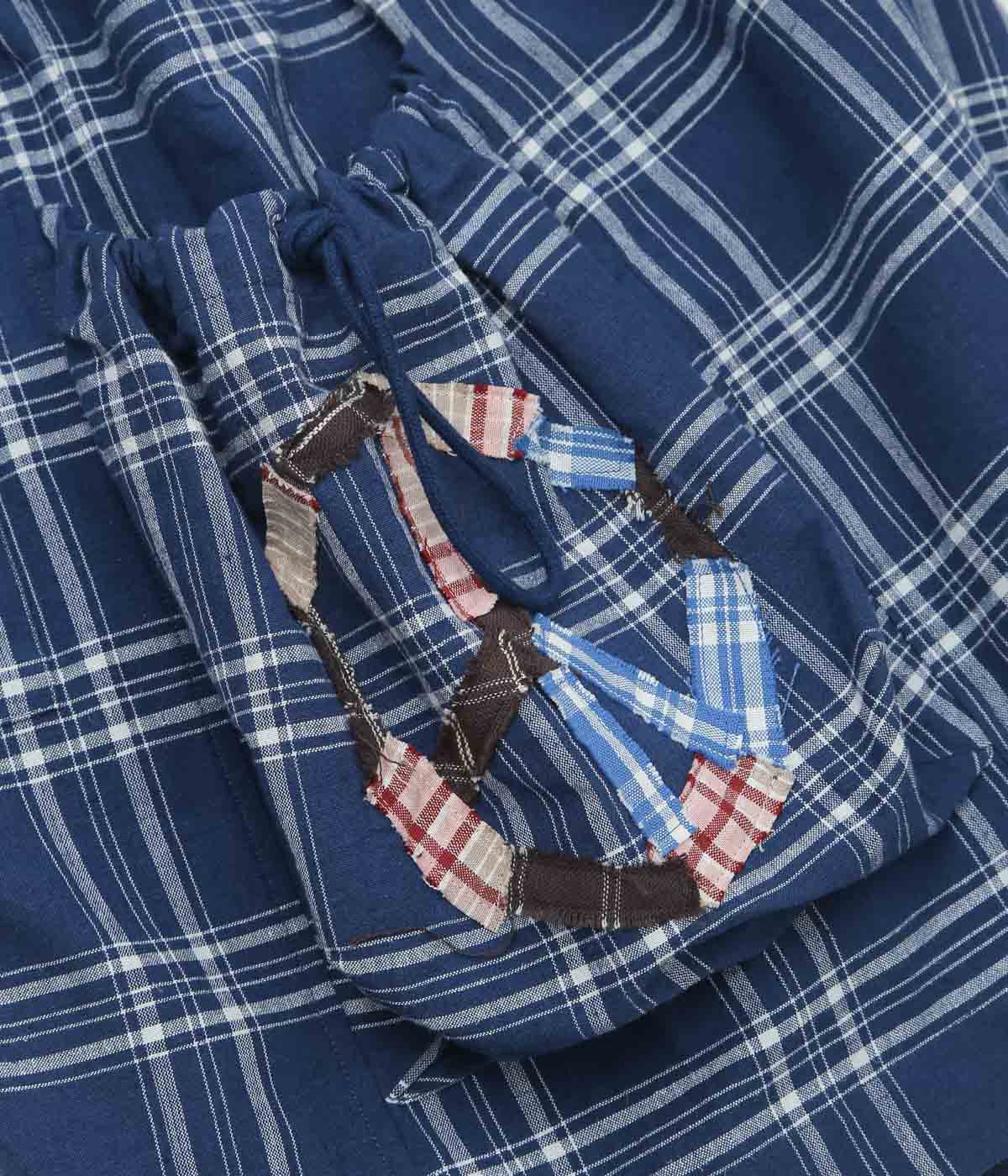 STORY MFG ''SALT SHORTS'' (CHECKED PEACE PATCHWORK)