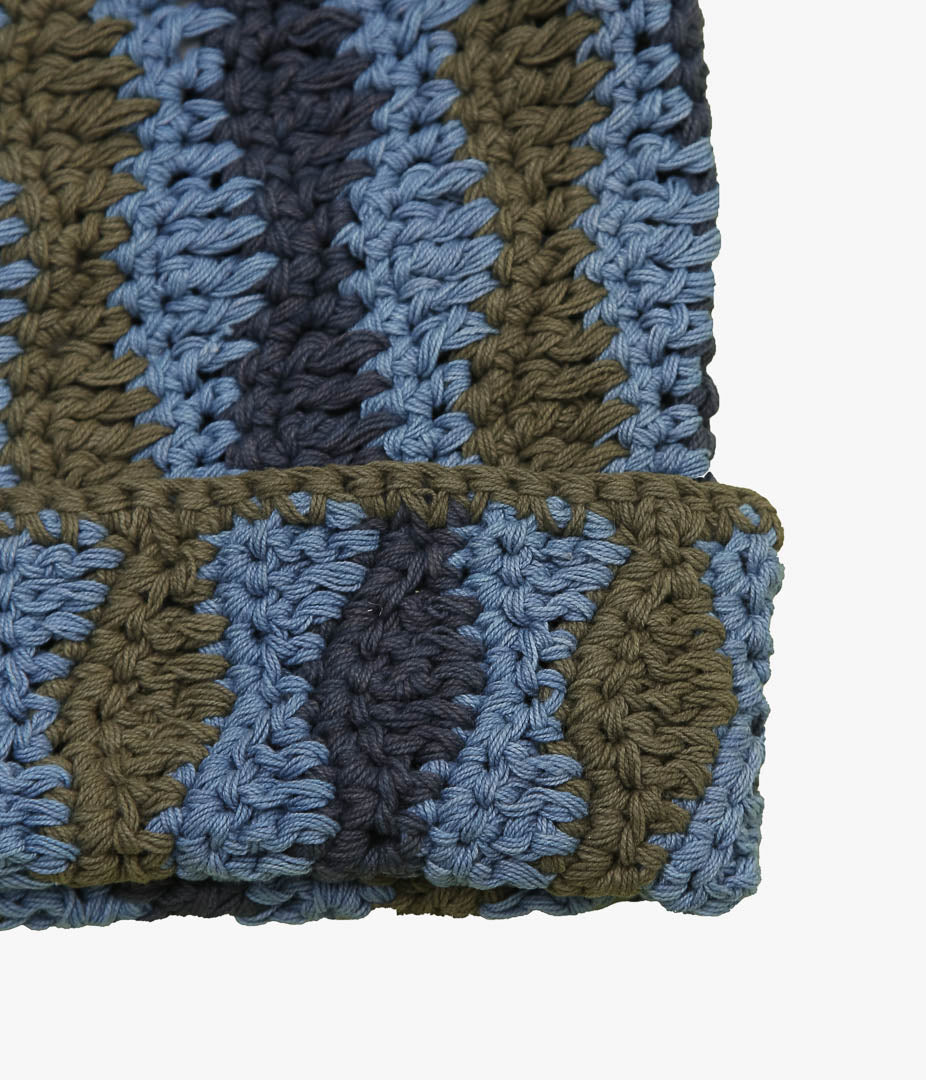 STORY MFG ''SEAWEED BEANIE'' (BLUE WONKY- WEAR) – THE STORE
