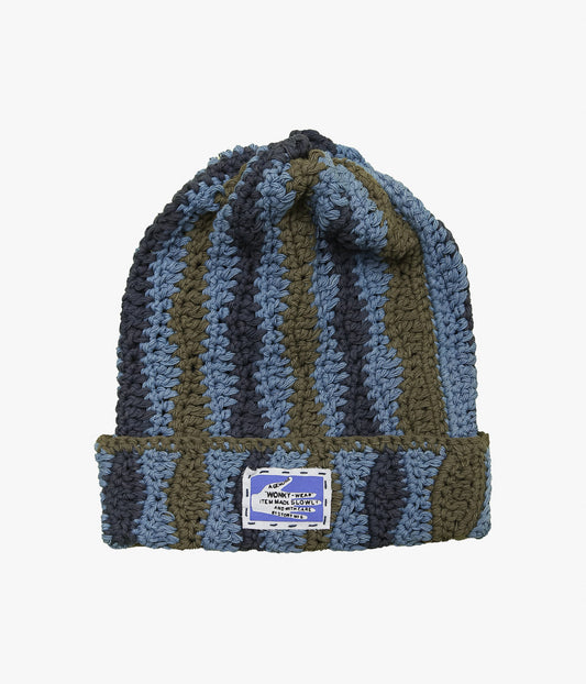 STORY MFG ''SEAWEED BEANIE'' (BLUE WONKY- WEAR)