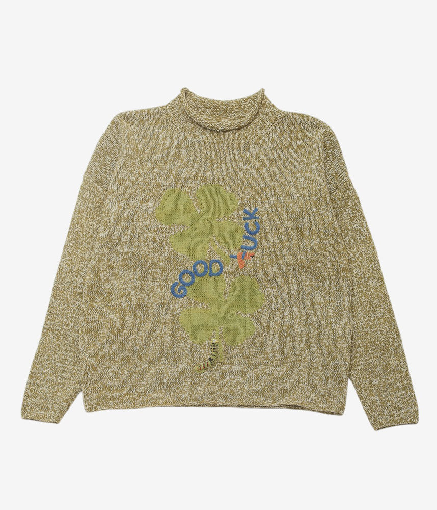 STORY MFG ''TWINSUN ROLL NECK'' (TWISTED OLIVE LUCK)