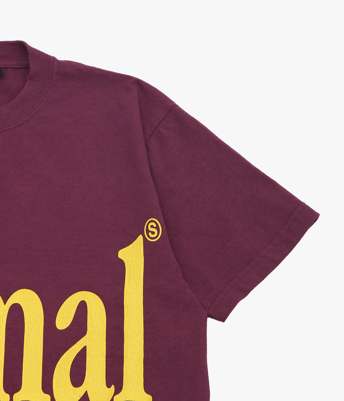 STUDIO ANIMALS ''“ANIMALS LETTER” T-SHIRT SOLID PRINT'' (BURGUNDY)