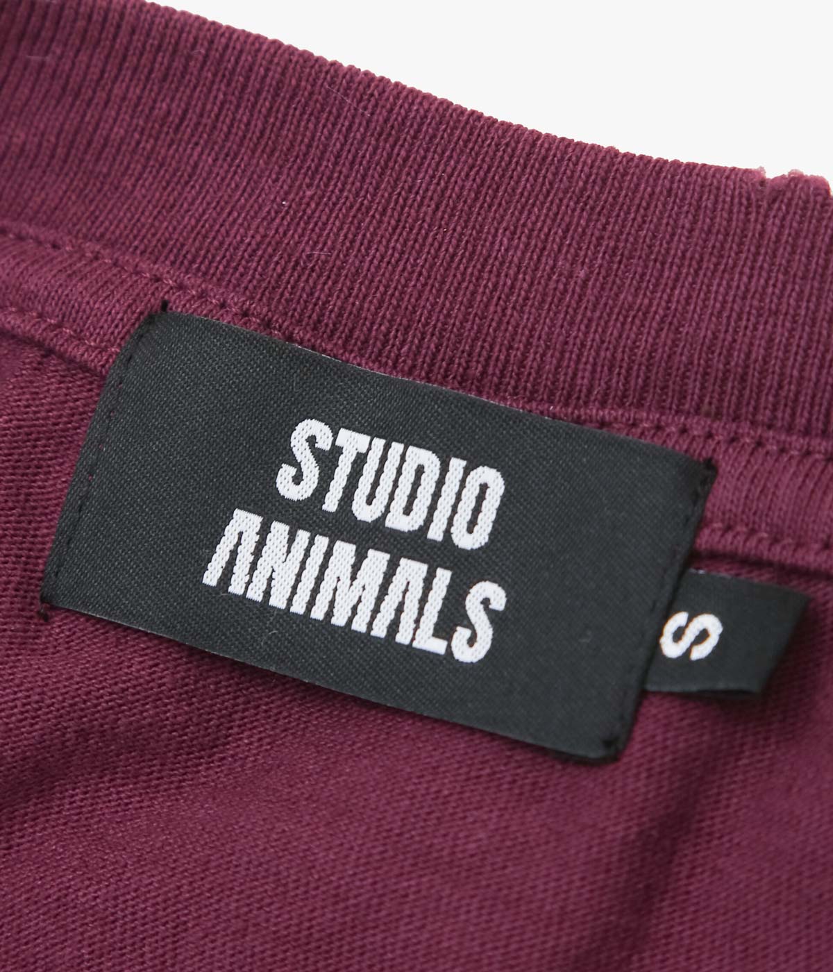 STUDIO ANIMALS ''“ANIMALS LETTER” T-SHIRT SOLID PRINT'' (BURGUNDY)