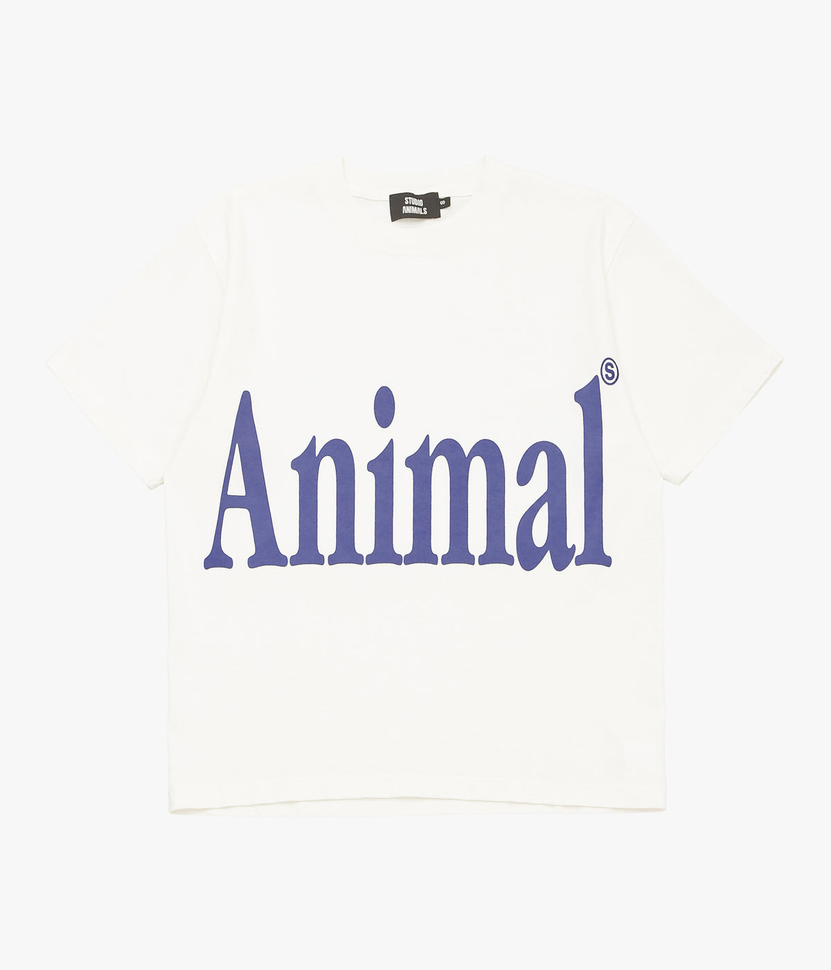 STUDIO ANIMALS ''“ANIMALS LETTER” T-SHIRT SOLID PRINT'' (NATURAL)