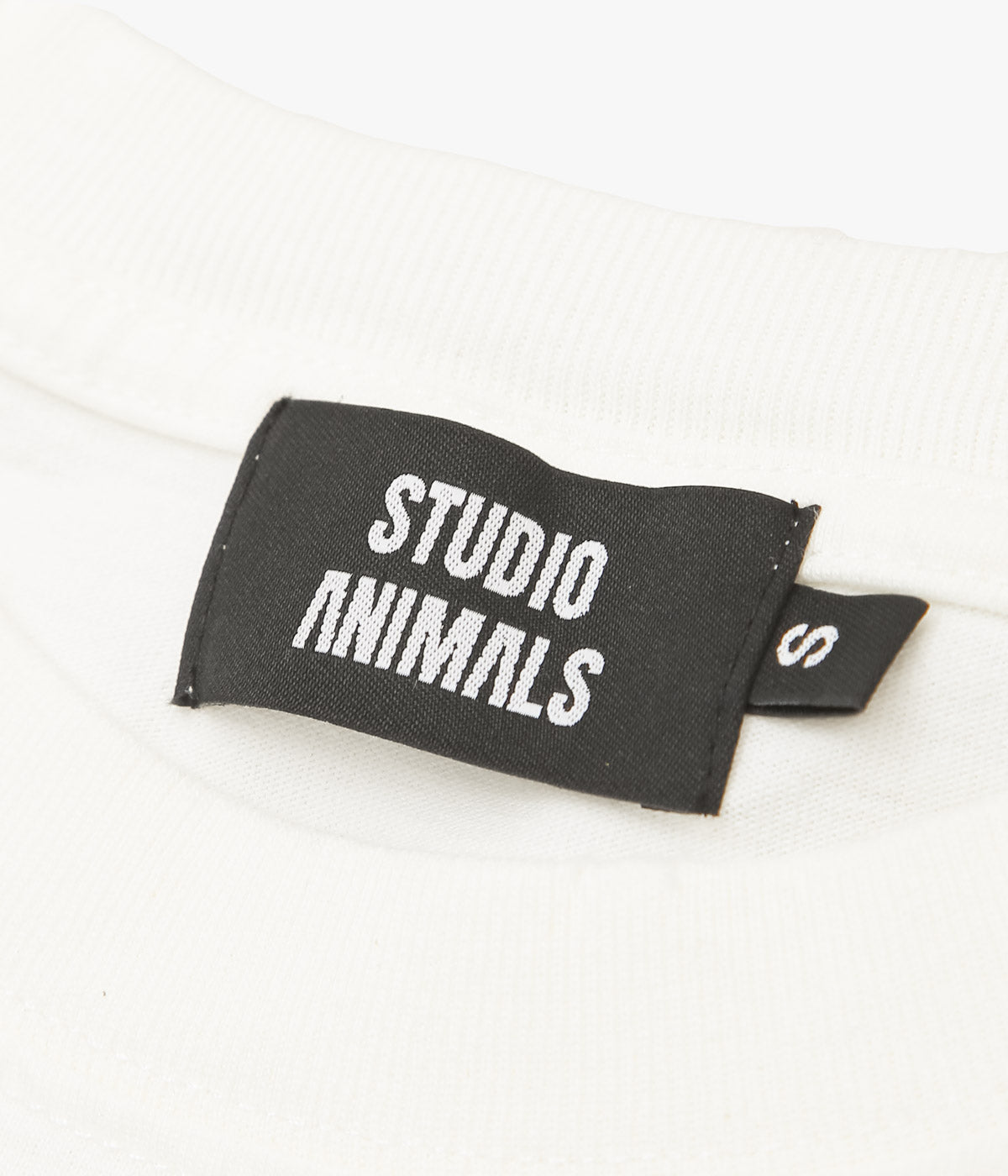 STUDIO ANIMALS ''“ANIMALS LETTER” T-SHIRT SOLID PRINT'' (NATURAL)