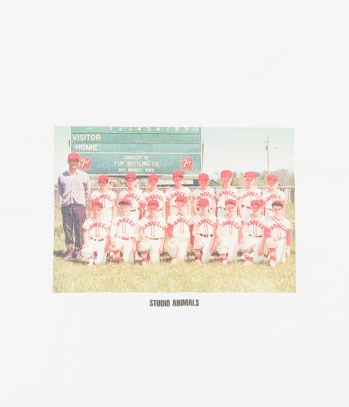 STUDIO ANIMALS ''"BASEBALL" S/S T-SHIRT '' (NATURAL)