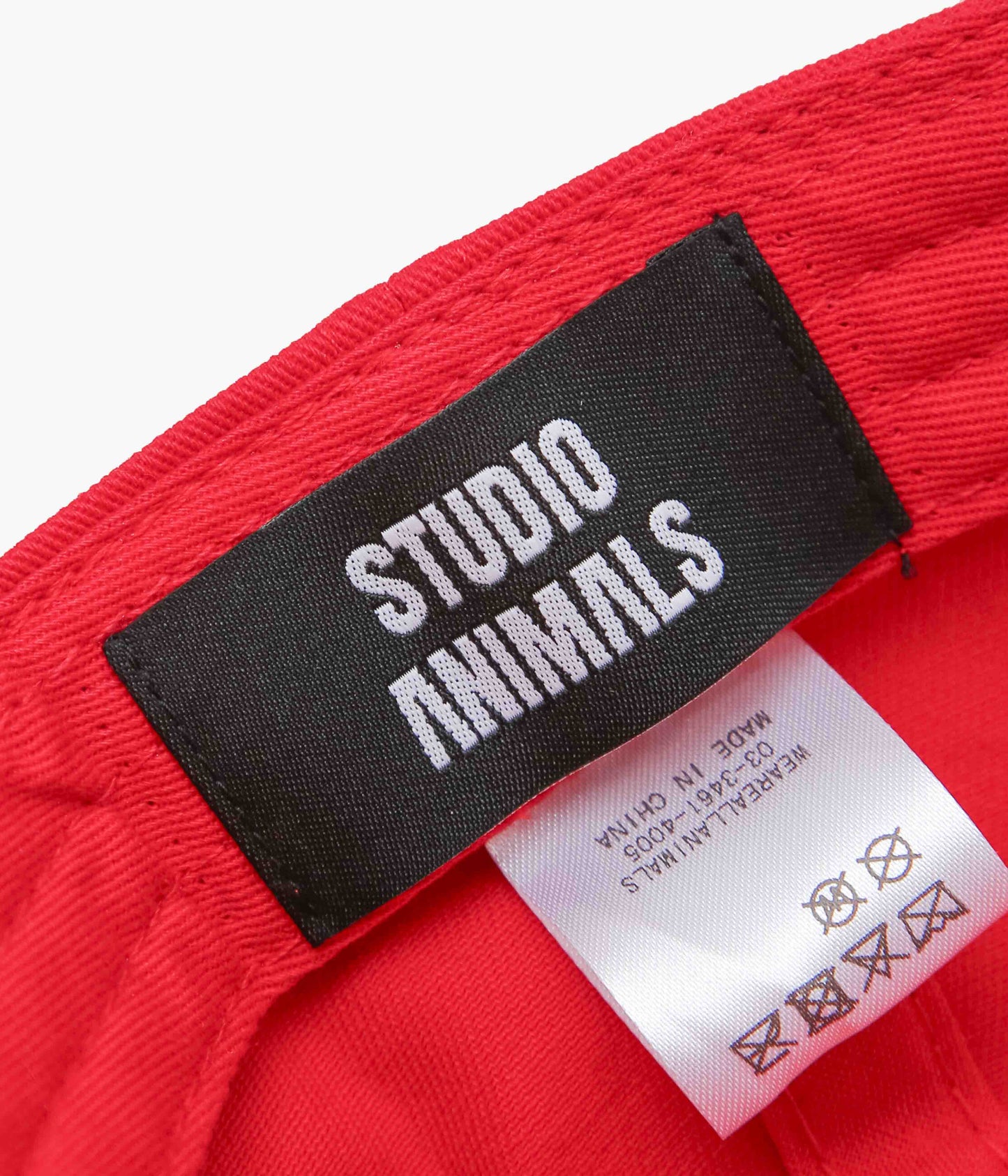 STUDIO ANIMALS ''“BASIC LOGO” CAP'' (RED)