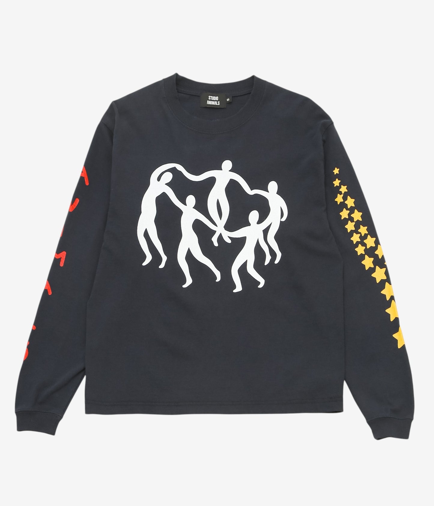 STUDIO ANIMALS ''"DANCE IN A CIRCLE" L/S T-SHIRT '' (NAVY)