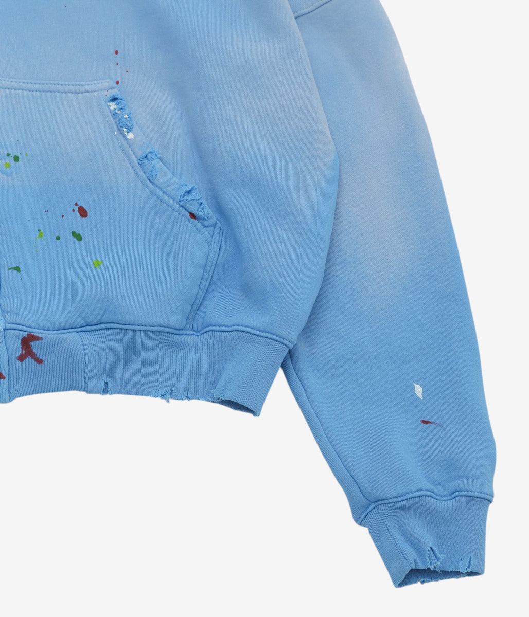 STUDIO ANIMALS ''×MOOJIMOOJI ”ANIMALS LETTER" HOODIE'' (BLUE)