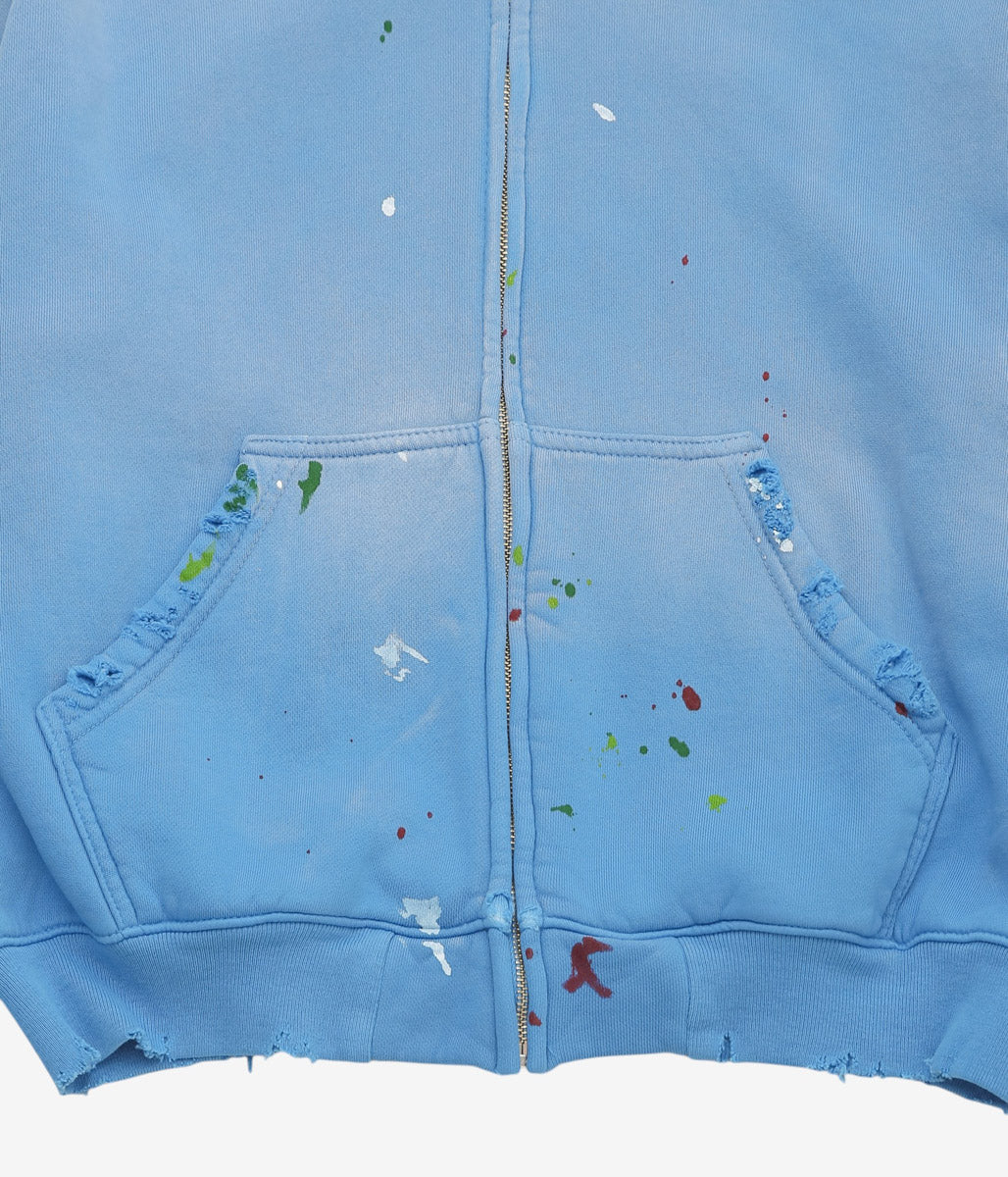 STUDIO ANIMALS ''×MOOJIMOOJI ”ANIMALS LETTER" HOODIE'' (BLUE)
