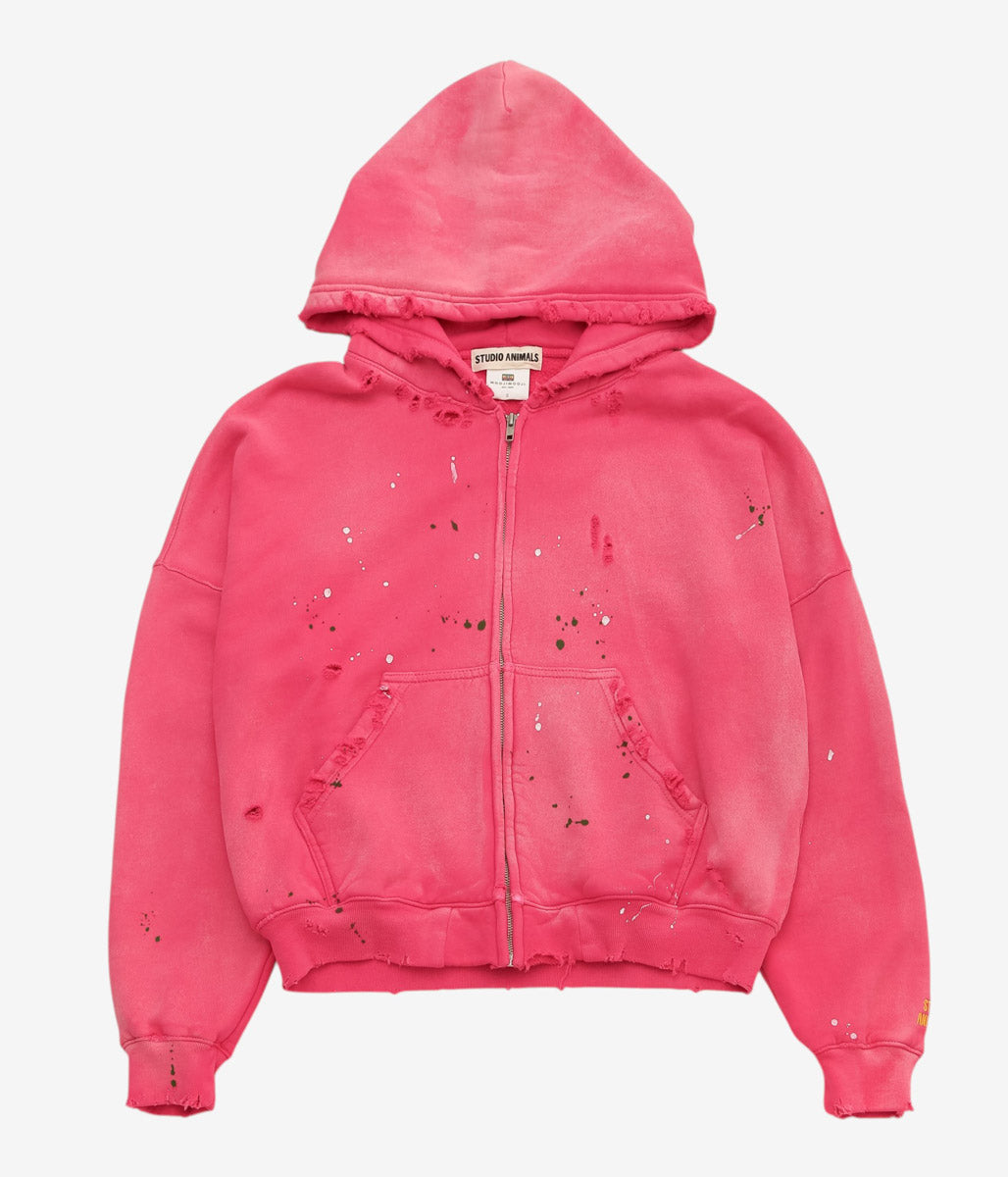 STUDIO ANIMALS ''×MOOJIMOOJI ”ANIMALS LETTER" HOODIE'' (RED)