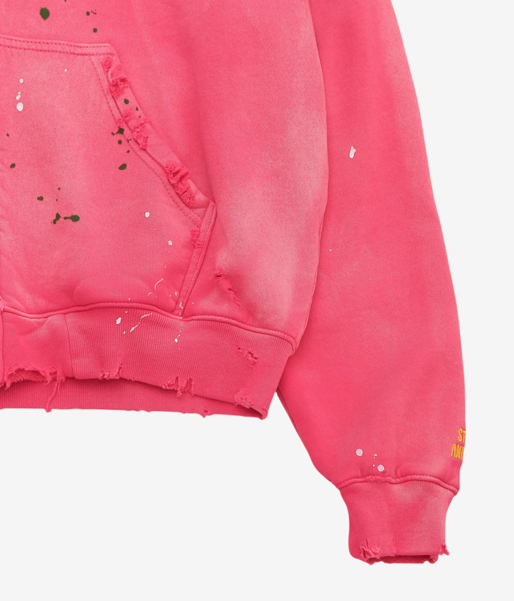 STUDIO ANIMALS ''×MOOJIMOOJI ”ANIMALS LETTER" HOODIE'' (RED)