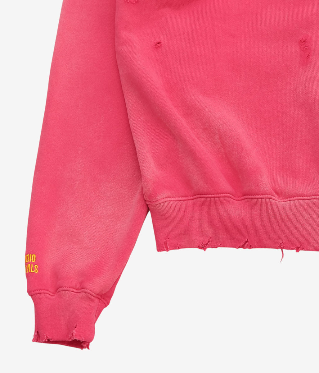 STUDIO ANIMALS ''×MOOJIMOOJI ”ANIMALS LETTER" HOODIE'' (RED)