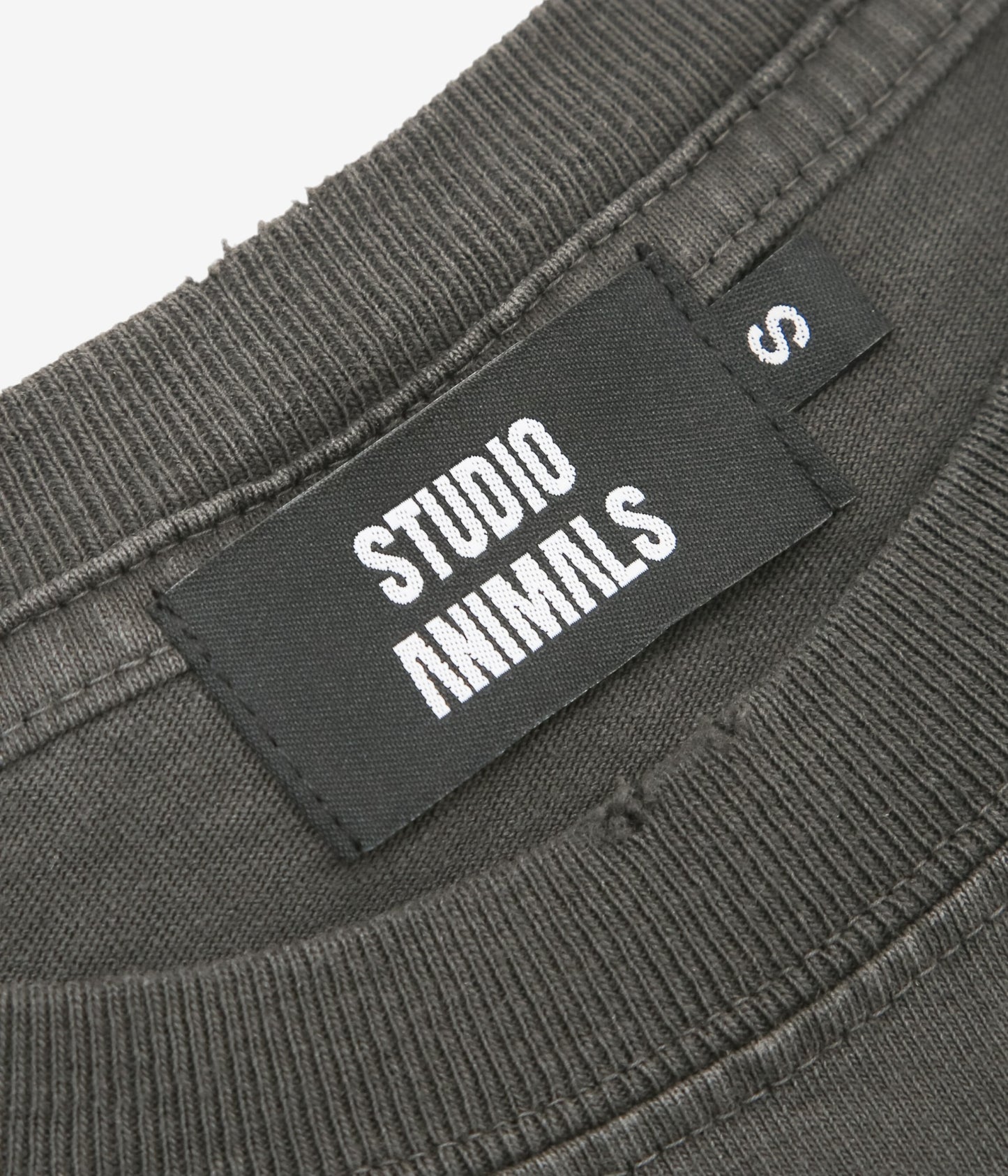 STUDIO ANIMALS ''"RACING" L/S T-SHIRT '' (FADED BLACK)