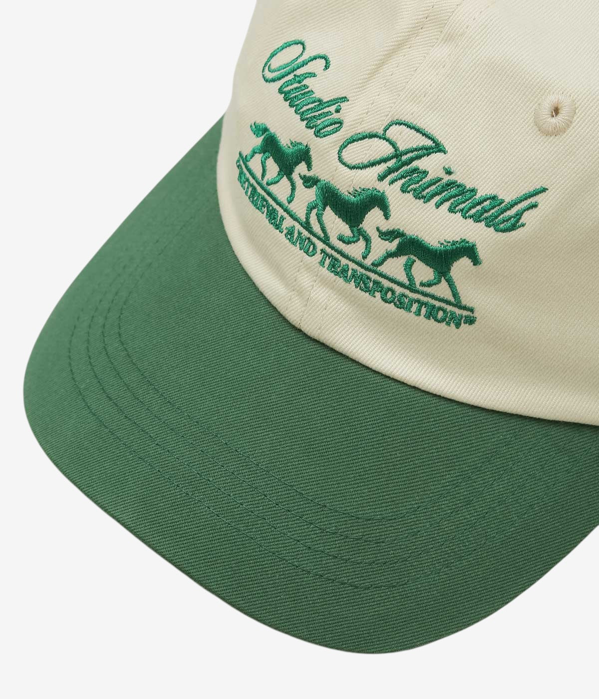 STUDIO ANIMALS ''”RUNNING HORSE” CAP'' (NATURAL/GREEN)