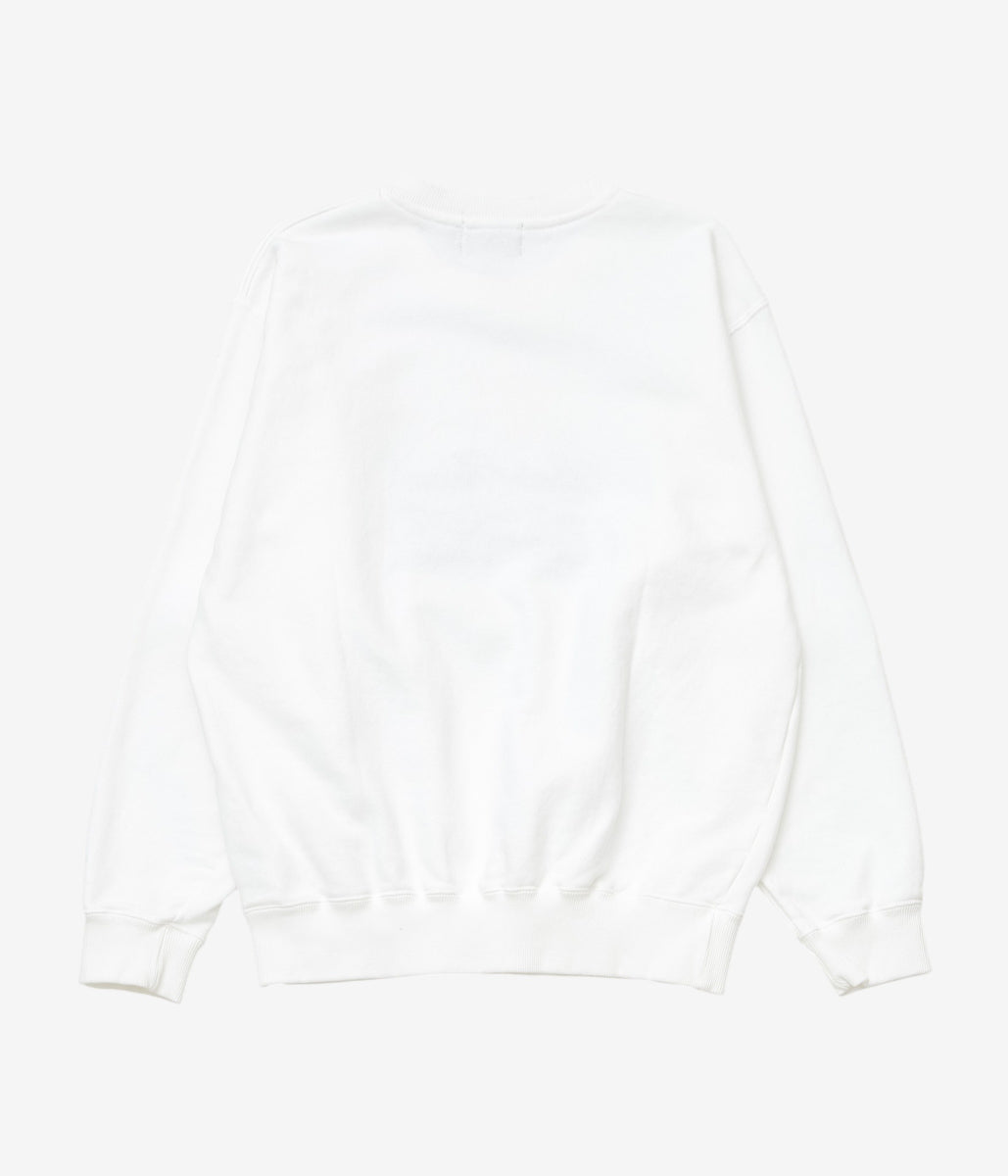 STUDIO ANIMALS ''"RUNNING HORSE" EMBROIDERED SWEATSHIRT'' (WHITE)