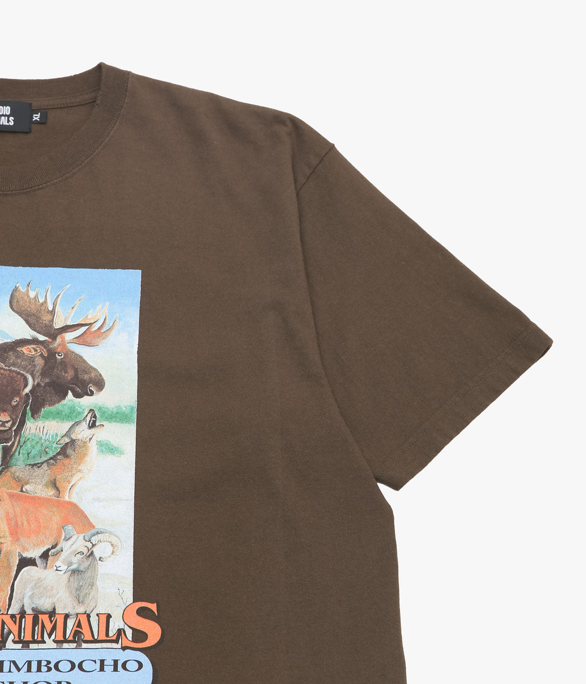 STUDIO ANIMALS ''STUDIO ANIMALS × TAKURO NAKAMURA "USA ANIMALS TEE"'' (BROWN)
