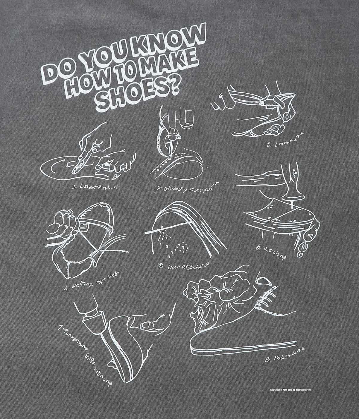 STUDIO ANIMALS ''×STUDIO-HIDDEN ”HOW TO MAKE” S/S T-SHIRT'' (FADED BLACK)